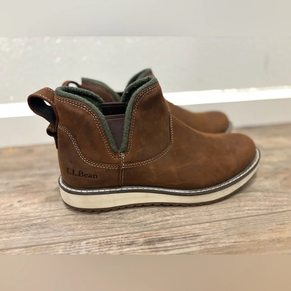L.L. Bean Stonington Boot Plain Toe Pull On Women's Size 9